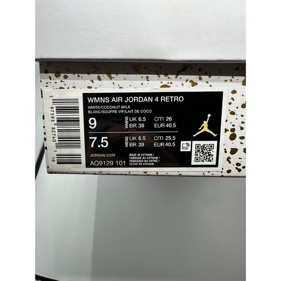 Air Jordan 4 Retro Wmns “Vivid Sulfur” size 9w - Picture 7 of 8